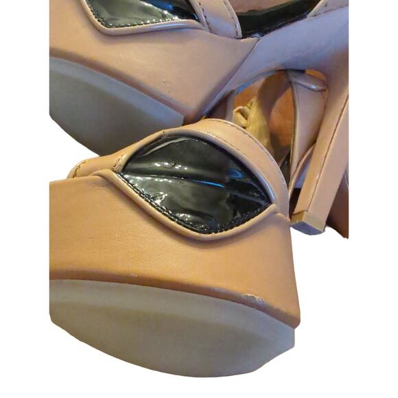 L.A.M.B leather calf hair southwestern chic stiletto heels - Picture 12 of 13